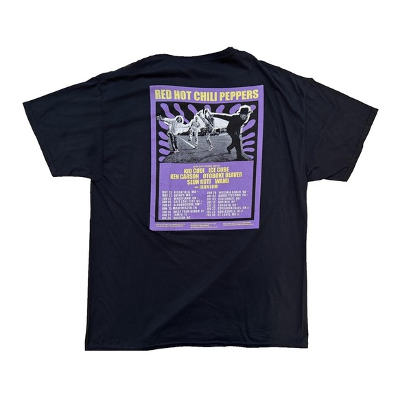 Red Hot Chili Peppers TShirt Mens XL Black World Tour 2024 Official Concert Merc - Picture 3 of 6